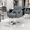Modern Hairdressing Chair, Rotating Hydraulic Chair for Home Use view 1