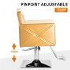 Gold-Colored Barber Chair with Heavy-Duty Hydraulic Pump and 360-Degree Swivel view 4