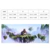 Self-Adhesive PVC Fish Decoration Sticker, 61 x 30 cm, Castle Pattern, Aquarium Background Decal view 2
