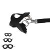 Faux Leather Harness with Bells for Hamsters and Small Pets (Black) view 1
