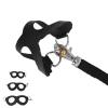 Faux Leather Harness with Bells for Hamsters and Small Pets (Black) view 2