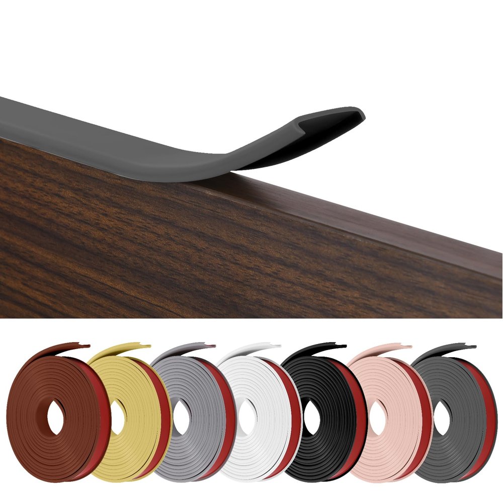 Flintronic U-Shaped Self-Adhesive Soft Edge Trim for Kitchen and Bathroom