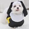 Cat Nun Costume, Funny Pet Nun Outfit for Halloween and Parties view 2