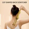 Cat-Shaped Back Scratcher, Linden Wood, Long Handle view 2