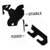 Carbon Steel Window Restrictor, Black, 1 Set, Child Safety view 3