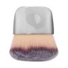 Mini Multifunctional Makeup Brush for Loose Powder or Blush with Soft Fiber Bristles, Black, Portable Beauty Tool (SILVER) view 1