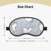 Camel Pink Heart Print Blackout Sleep Mask - Contoured Cup Eye Cover for Side Sleepers, Adjustable Elastic Band view 4