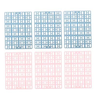 IWOWHERO Pet Cage Mats, 6-Piece ABS Set for Rabbits, Guinea Pigs and Chinchillas