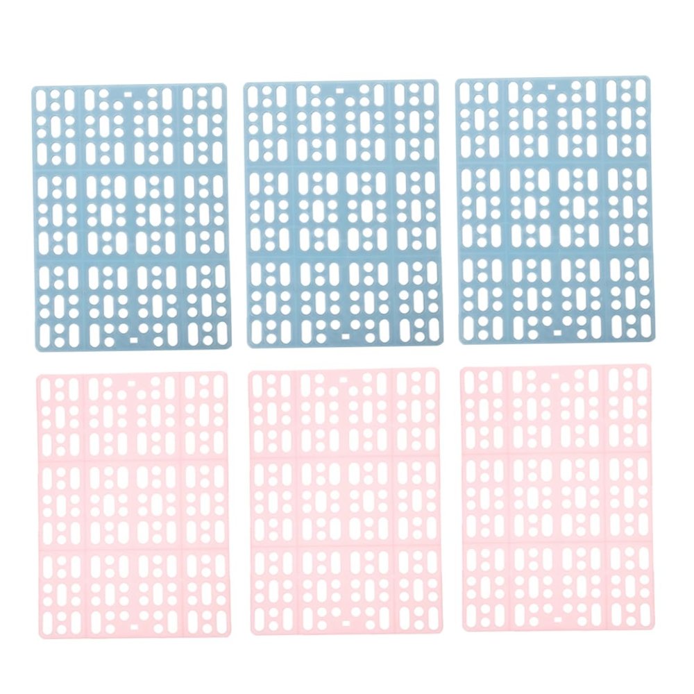 IWOWHERO Pet Cage Mats, 6-Piece ABS Set for Rabbits, Guinea Pigs and Chinchillas