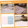 IWOWHERO Pet Cage Mats, 6-Piece ABS Set for Rabbits, Guinea Pigs and Chinchillas view 3