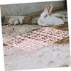 IWOWHERO Pet Cage Mats, 6-Piece ABS Set for Rabbits, Guinea Pigs and Chinchillas view 4