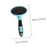 Happyyami Stainless Steel and Plastic Cat and Dog Brush with Massage Function, Blue view 2