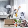 IWOWHERO Essential Oil Storage Box, 36 Compartments, 1–3 ml, Dark Brown Wooden Case view 4