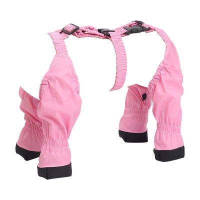 Dog Boots with Suspenders, Adjustable Paw Protectors