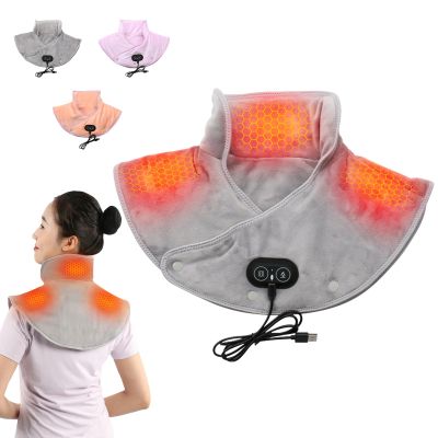 Skeadex Heated Neck and Shoulder Pad, USB Electric Neck Warmer, 3 Heat Settings, Overheat Protection, Gray