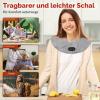 Skeadex Heated Neck and Shoulder Pad, USB Electric Neck Warmer, 3 Heat Settings, Overheat Protection, Gray view 4