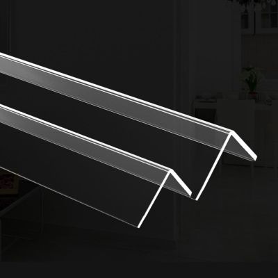 Raouoae Transparent Corner Protector for Walls and Countertops, 3-Pack, 80/100/120/150 cm, Plastic Edge Strip (L: 120 cm, W: 4 cm)