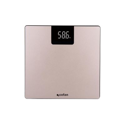 Cofan Digital Bathroom Scale | Tempered Glass Platform with LED Display | Precise Measurement | Stone