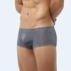 Men's Seamless Ice Silk Briefs with High Waist and Pouch Support view 3