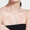 MeMeDIY Personalized Paw Necklace with Engraved Name, Stainless Steel/925 Sterling Silver, 1–4 Cat Paws, Pet Memorial Jewelry (Silver, 4) view 2