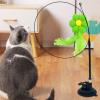Indoor Cat Feather Toy, 12-Pack with Retractable Wand and Refills view 2