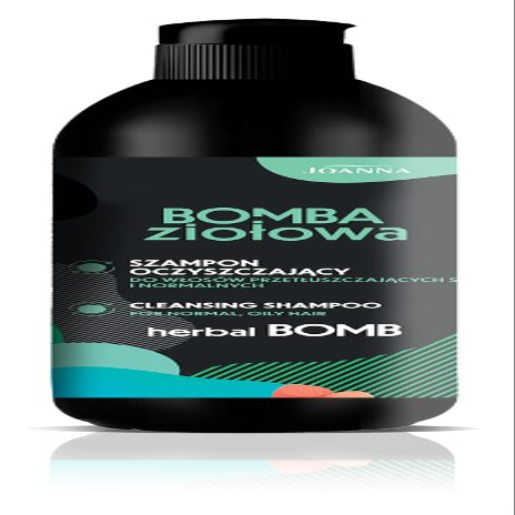 JOANNA Herbal Bomb Cleansing Shampoo 500 ml for Oily and Normal Hair