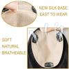 European Human Hair Topper, 5 x 5.5 in, Full Silk Base, 8–16 in Straight Hair, 3 Clips view 2