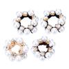 Rhinestone Pearl Hair Ties, 4-Pack for Women view 1