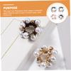 Rhinestone Pearl Hair Ties, 4-Pack for Women view 2