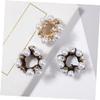 Rhinestone Pearl Hair Ties, 4-Pack for Women view 4