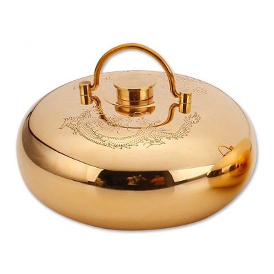 Copper Hot Water Bottle with Cover