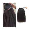 Tape-In Human Hair Extensions for Black Women, Kinky Straight Remy Hair, 20 Pieces, 50 g view 1