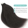Tape-In Human Hair Extensions for Black Women, Kinky Straight Remy Hair, 20 Pieces, 50 g view 2