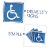 Cabilock 10-Pack Blue Disabled Parking Sign Stickers, Waterproof Self-Adhesive PVC, 3-Inch view 2