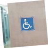 Cabilock 10-Pack Blue Disabled Parking Sign Stickers, Waterproof Self-Adhesive PVC, 3-Inch view 3