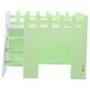 Happyyami PVC Hamster Villa in Light Green with Tunnel Toy and Private Hideaway for Small Rabbits and Rats view 1