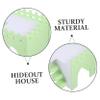 Happyyami PVC Hamster Villa in Light Green with Tunnel Toy and Private Hideaway for Small Rabbits and Rats view 3