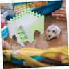 Happyyami PVC Hamster Villa in Light Green with Tunnel Toy and Private Hideaway for Small Rabbits and Rats view 4