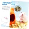Happyyami Multifunctional Grass Feeder, 2-Pack, Hanging Grass Holder for Pet Hamster Cages, Space-Saving Design view 2