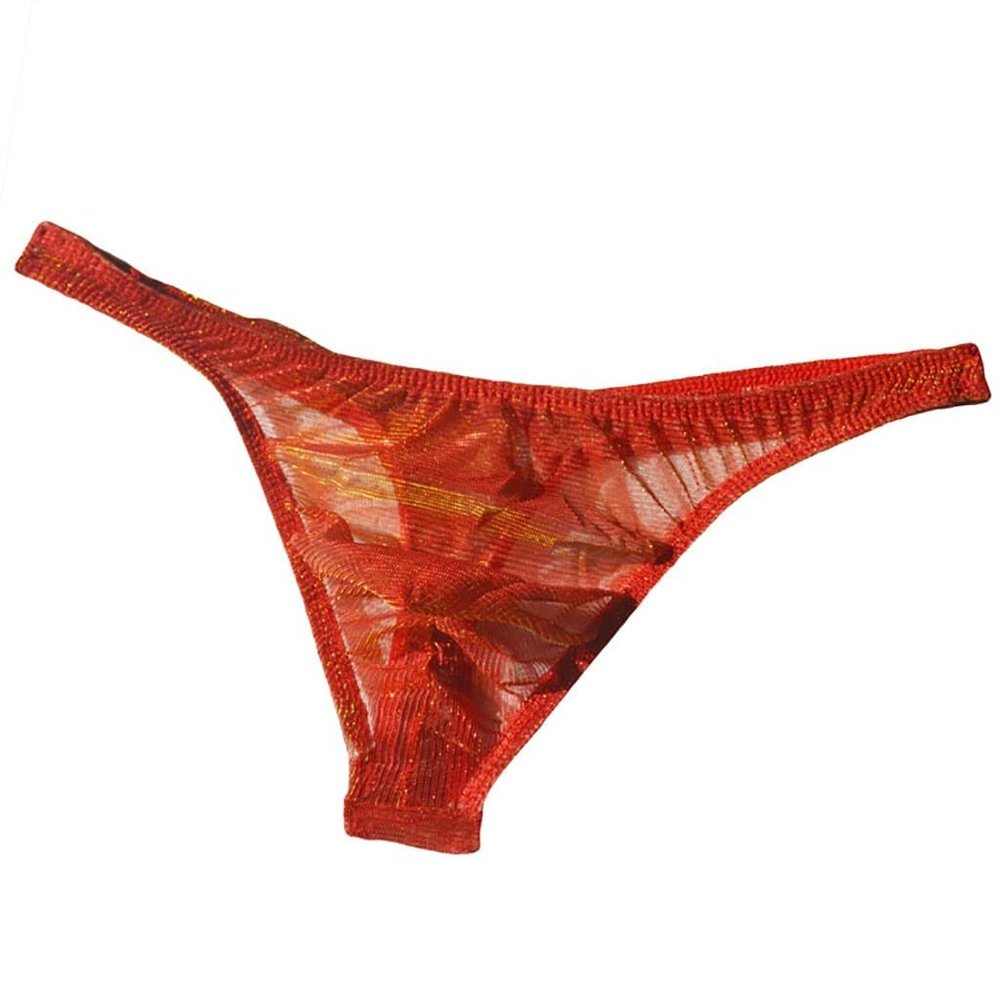 VYLYNL Women's Lingerie Set for Larger Busts, Padded Mesh Tank Top and G-String, Orange, One Size