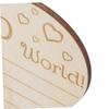 JOINPAYA 3-Piece Heart-Shaped Wooden Baby Announcement Signs view 3
