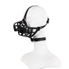 Dog Muzzle Silicone Ball Gag with Adjustable Leather Collar, BDSM Fetish Harness, Size S view 1