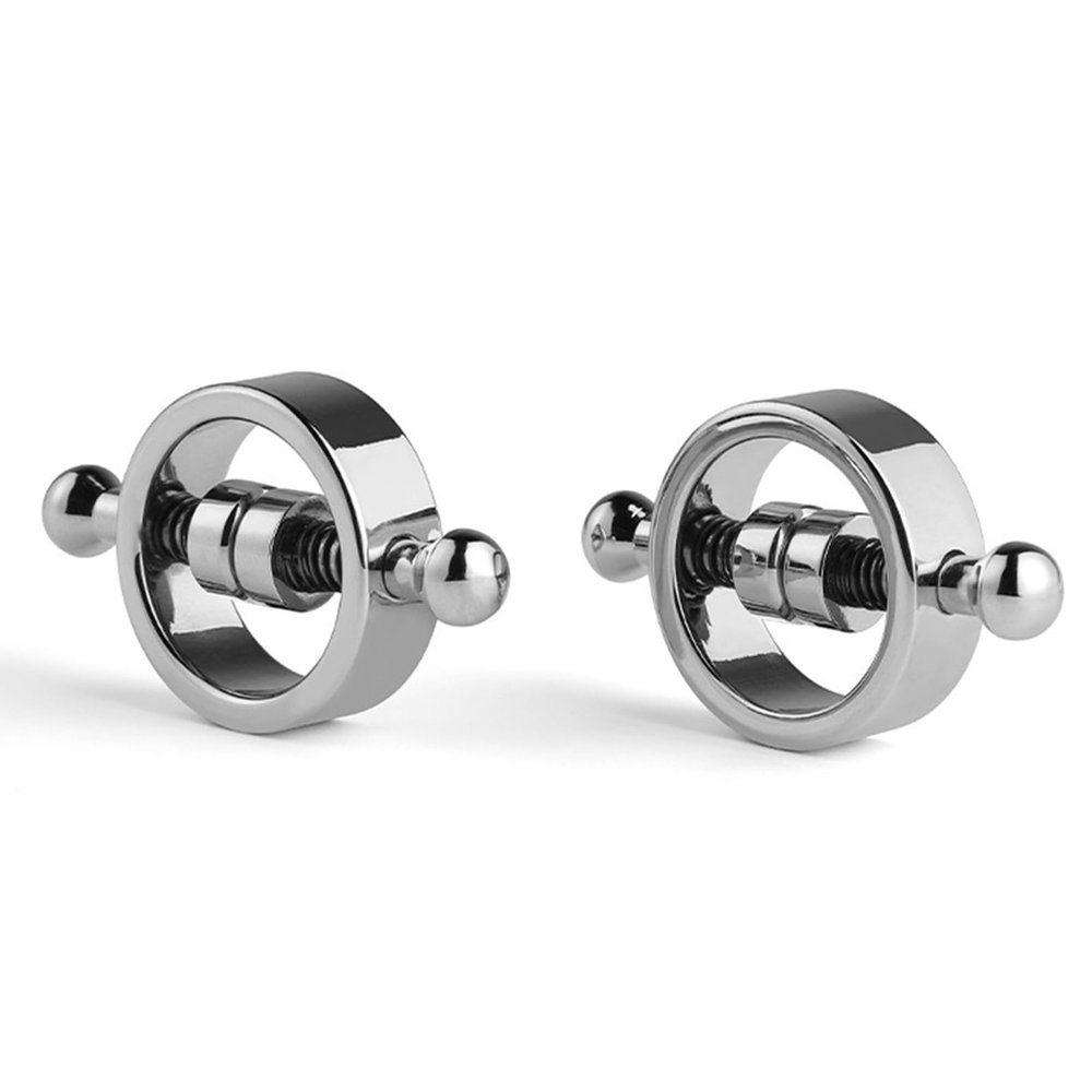 2-Pack Adjustable Metal Nipple Clamps