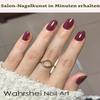 Wahrshei UV Gel Strips | 20 Burgundy Nail Wraps | Self-Adhesive Gel Polish Wraps view 3