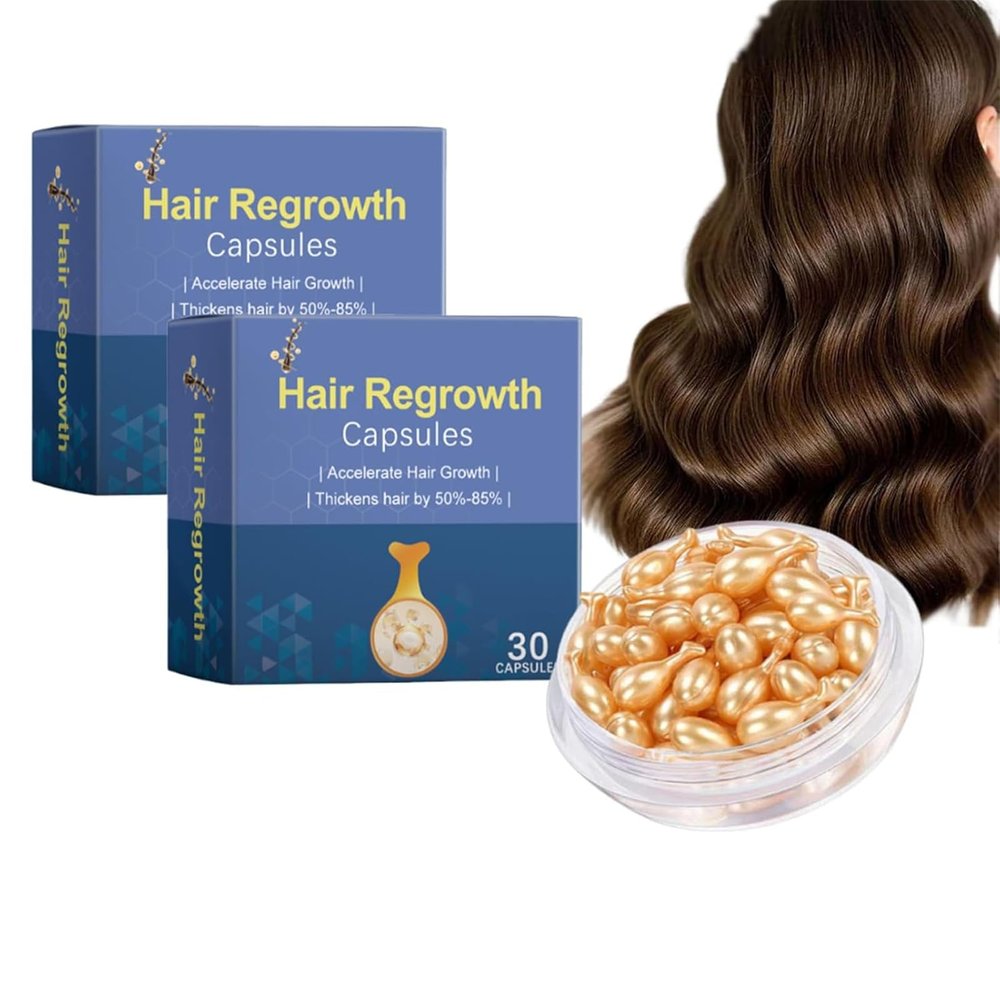 Hair Density Boost Hair Serum Capsules for Frizzy and Damaged Hair (2 Boxes)