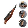 IWOWHERO Vintage Stainless Steel Beard Trimmer with Wooden Handle view 4
