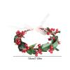 Handmade Boho Red Berry Headband view 2