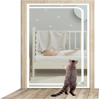 Reinforced Mesh Cat Gate Door for 80 x 210 cm Doorways