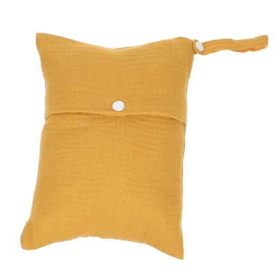 Portable Yellow Cotton Stroller Organizer Diaper Bag