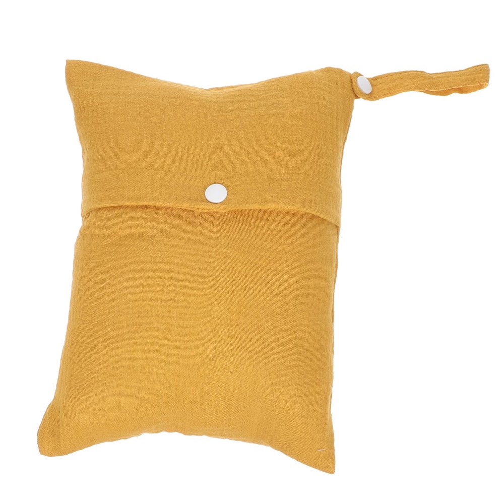 Portable Yellow Cotton Stroller Organizer Diaper Bag